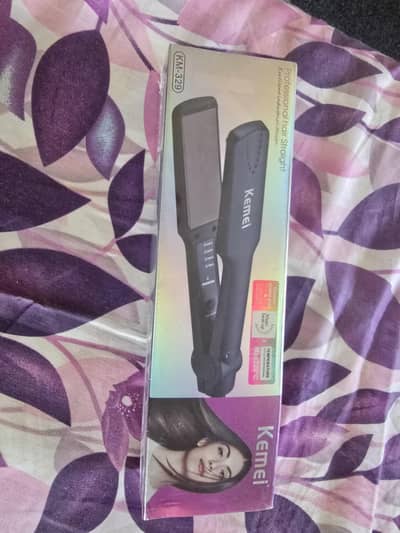 Brand New Kemei KM-329 Professional Hair Straightener – Box Packed