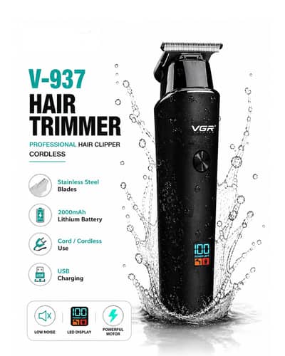VGR V-937 Hair Trimmer Professional Hair Clipper Cordless Hair