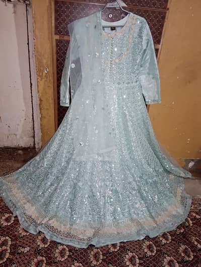 long frill maxi