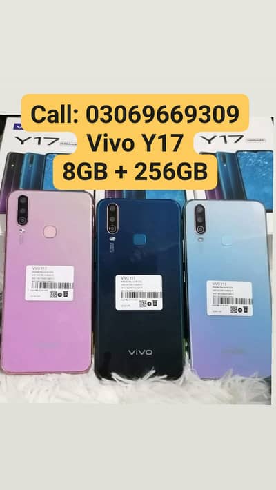 Vivo Y17 PTA Approved 8GB + 256GB With Box 10by10 With Warranty
