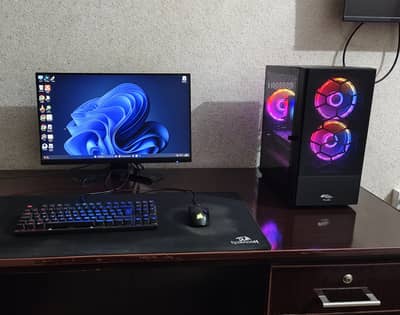 AMD Ryzen 5 3600 Gaming and Editing PC Setup | 32GB RAM + 24" Full HD