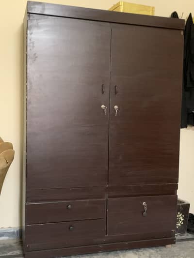Bed , syed table, dressing table, dressing Almari