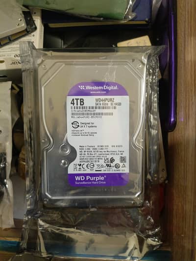 WD Purple 4TB Surveillance HDD - New Sealed - Nov 2025