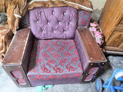 two 1 seater sofa chair