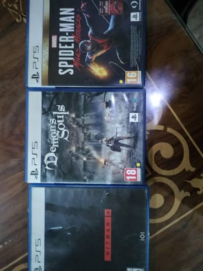 Spiderman Miles Morales, Hitman 3, Demon Souls Ps5