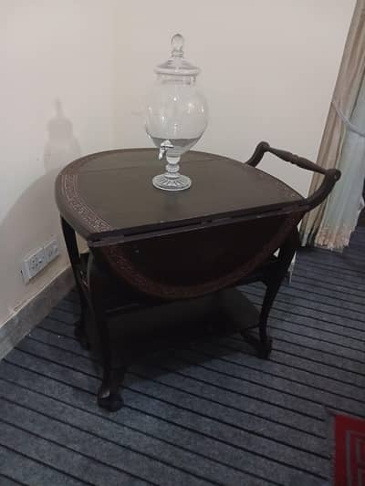 Wooden Serving Trolley