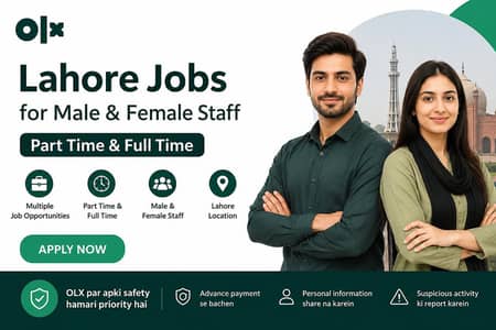 Lahore Jobs for Male & Female Staff | Part Time & Full Time