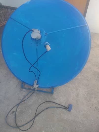 Dish Antenna, C Band + KU Band LNB with Receiver & Remot