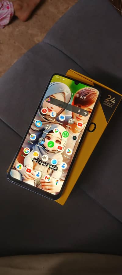 Realme Note 50complete saman with  box