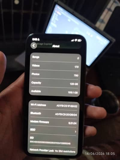 iphone 12 pro alphine green colour ha 128 gb  sim working