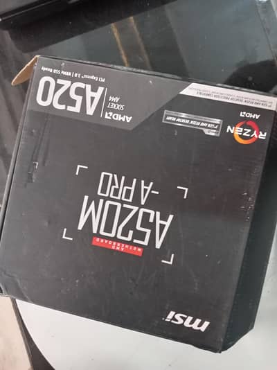 MSI A520M Pro Motherboard with CPU cooler for sale