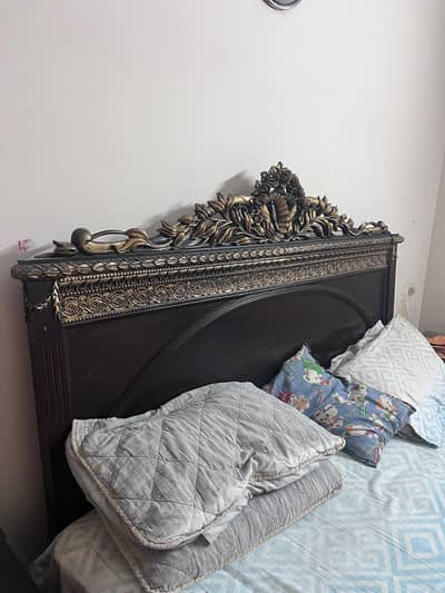 Used Wooden Bed, Side Table, Dressing Table - Solid Wood