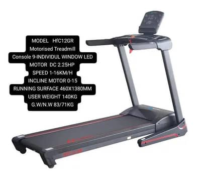 Hydrofitness HFC12GR Tredmill [Barely Used - Just like new]