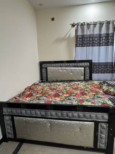 steel double bed