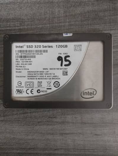 Intel 120GB SSD (320 series)  for sale
