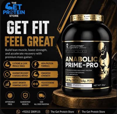 Anabolic Mass& Iso Whey Prime Pro Gold Whey Supplements Proteins