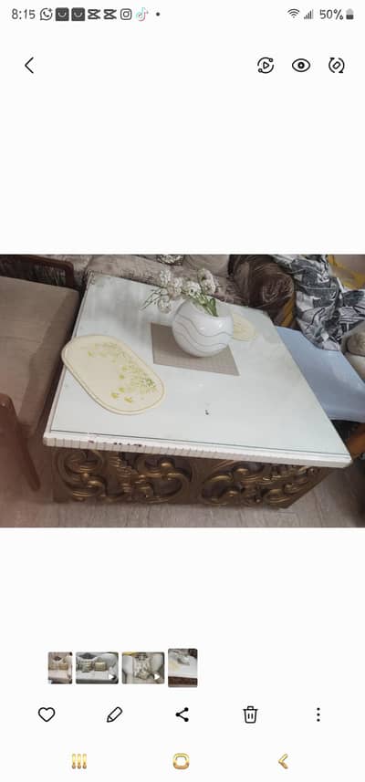 3+2+1 sofa with table