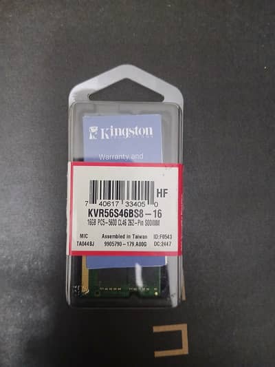 Kingston 16 gb DDR 5 RAM 5600 mhz SODIMM