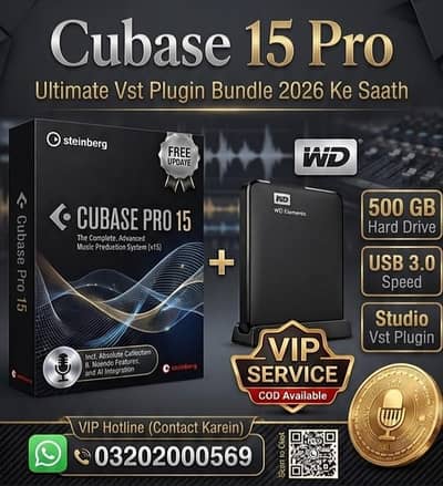 Cubase 15 Pro With Vst Plugins Bundle Instruments 1000gb Vsti plugins