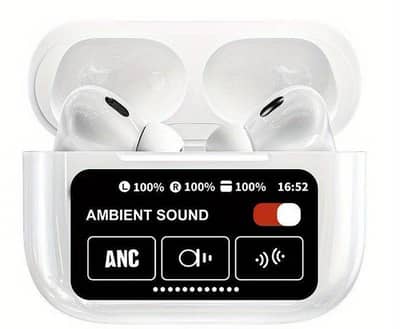 Premium wireless Earbuds ANC with touch screen control