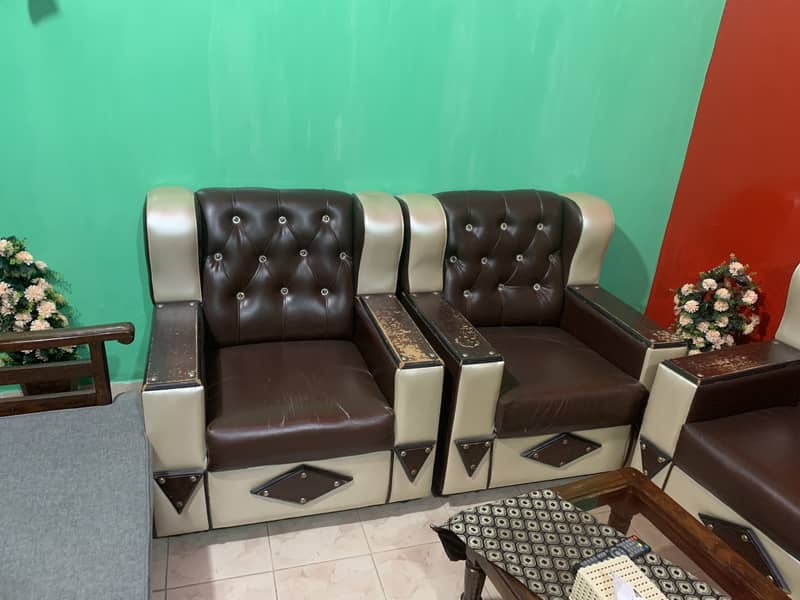 Sofa set with setti 3