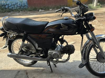 Honda cd70 black color
