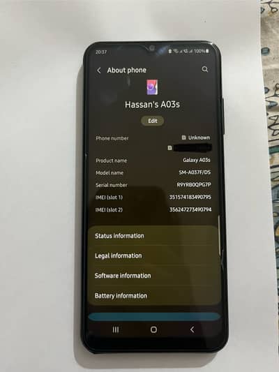 Samsung Mobile A03s