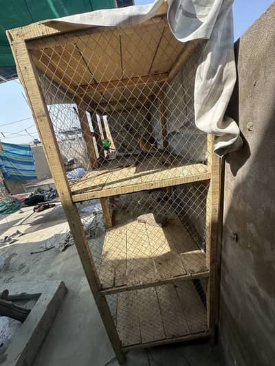 Wodden cage for sale 16000 Almost new Best Quality