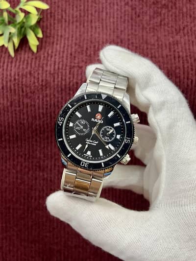 Rado Chronograph Watch Silver Colour
