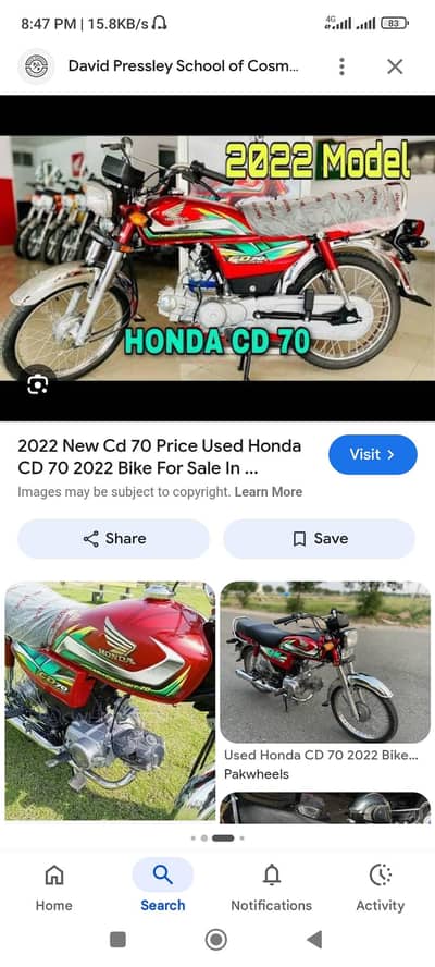honda cd 70 21/22model
