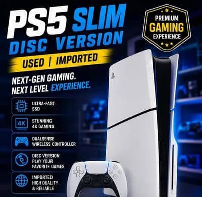 PS5 Slim Disc Version Used Imported | PlayStation 5 Console