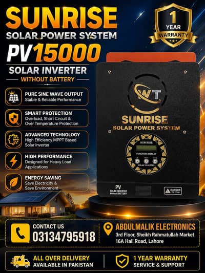 Solar inverters available in low price with 1 year warranty.