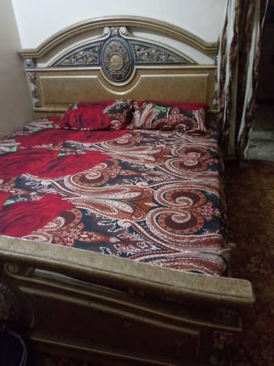 double bed with mattress