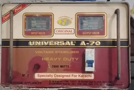 Universal A-70 Voltage Stabilizer 7000 Watts