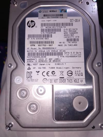 4 TB  HDD for Sale
