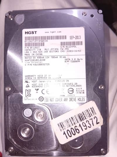 1 TB Hdd for sale