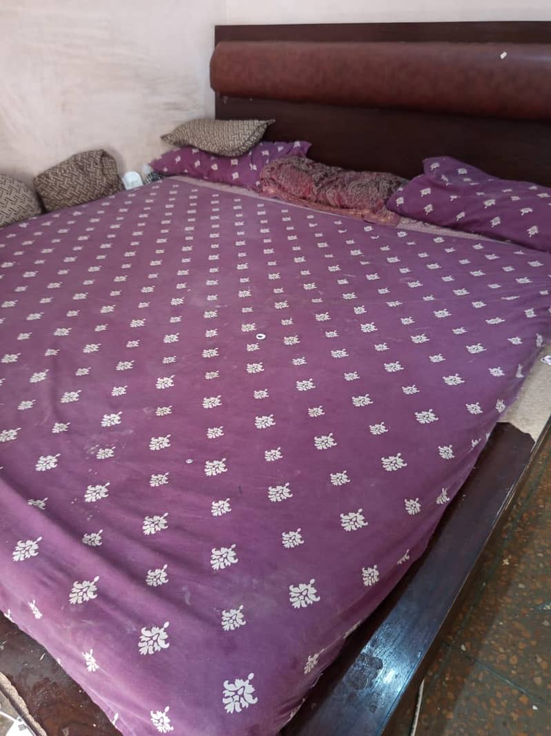 Bed with side table 1