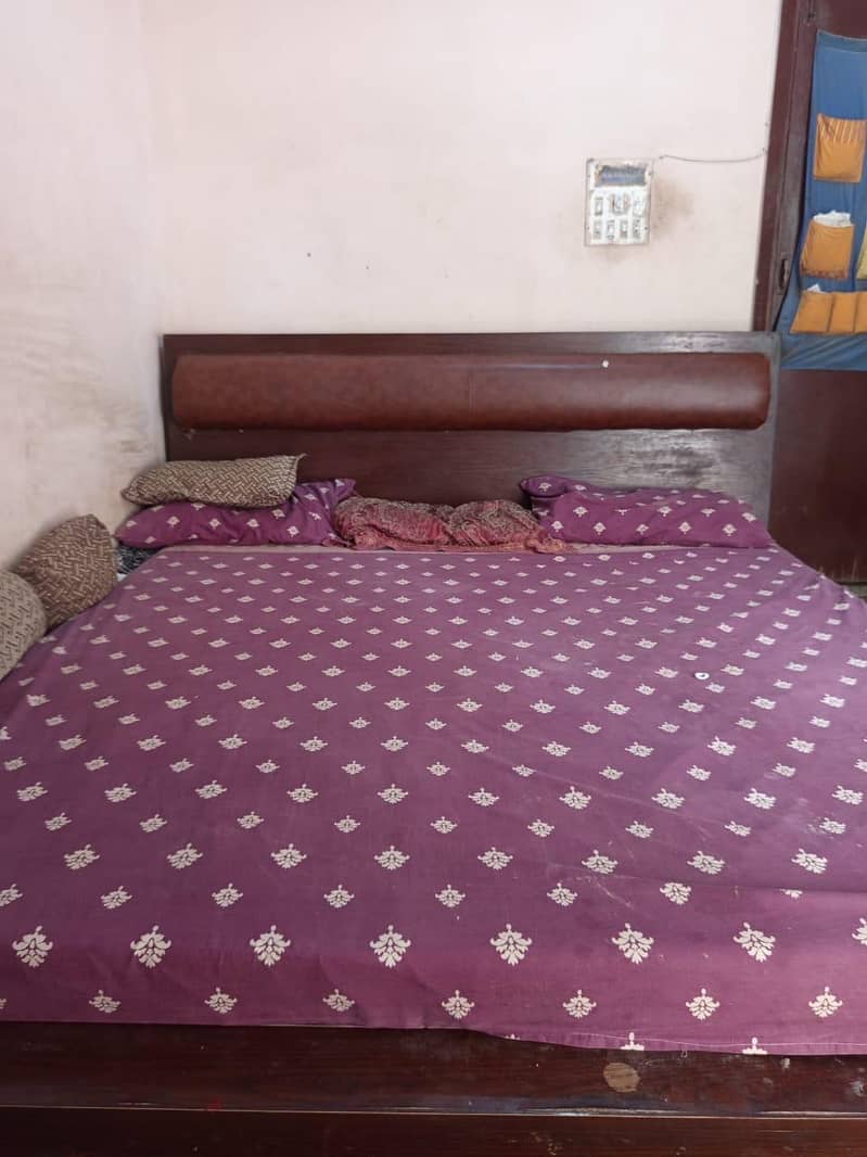 Bed with side table 2