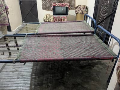 iron steel charpai