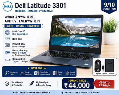Dell Latitude 3301 – Slim, Handy & Powerful Laptop for Sale