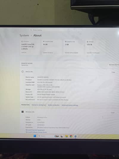lenovo ideacentre AIO I7 8TH generation