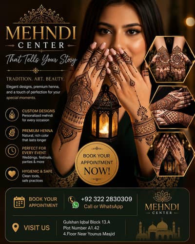 Mehndi Center For Ladies Beauty