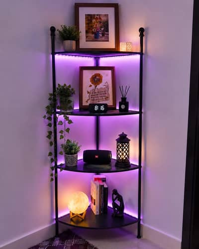 Custom iron & glass corner rack | Premium Look | Made in order