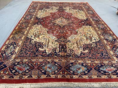 Handmade Large Area Rug , 11x7 Feets Home Space Decor Rug