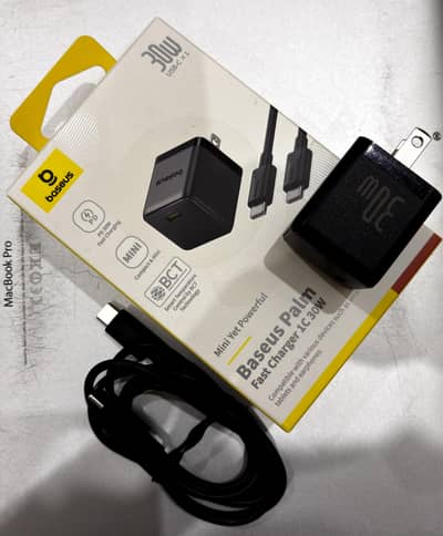 Baseus Type C 30W Charger with Data Cable | Box