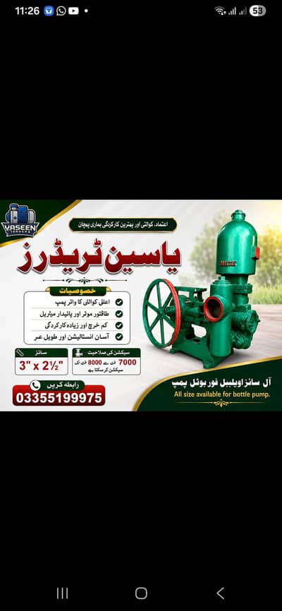 Premium Bottle Pump – All Sizes Available
