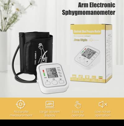 Arm blood pressure monitor non voice