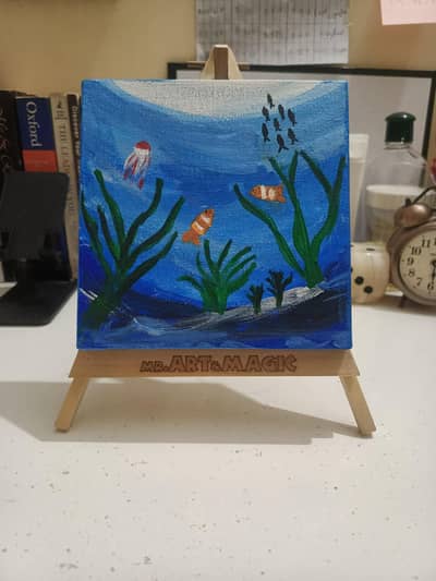 Small Painting with Easel