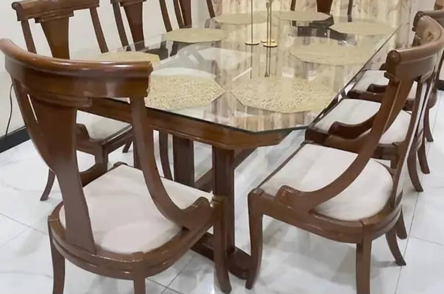 8 seater Dining Table Solid Wood 1