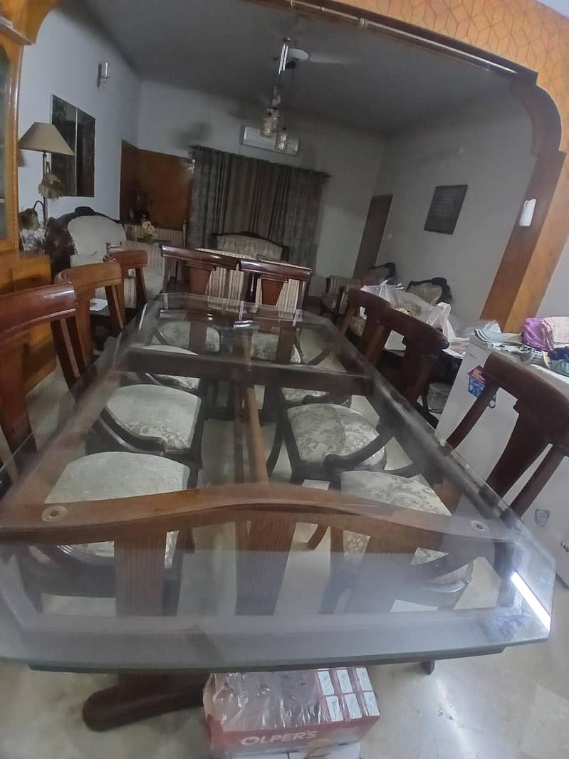 8 seater Dining Table Solid Wood 5
